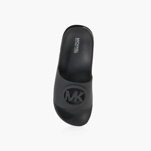 Michael Kors Black MK Slide Sandals
